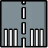 airport touchdown markings icon